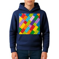 Many Toy Blocks Pattern Kids Hoodie