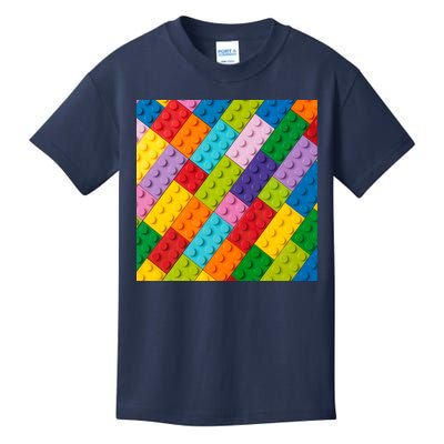 Many Toy Blocks Pattern Kids T-Shirt