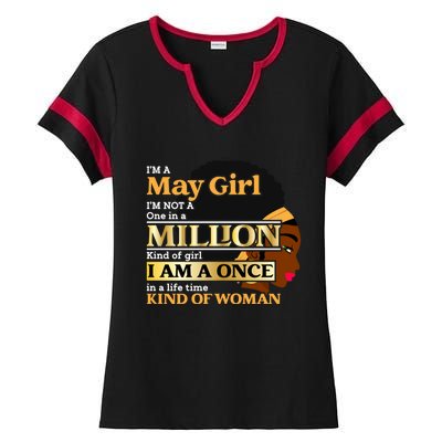 May Taurus Birthday Once In Lifetime Kinda Funny Gift Ladies Halftime Notch Neck Tee