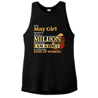 May Taurus Birthday Once In Lifetime Kinda Funny Gift Ladies PosiCharge Tri-Blend Wicking Tank