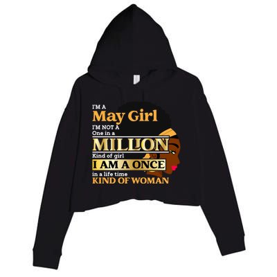 May Taurus Birthday Once In Lifetime Kinda Funny Gift Crop Fleece Hoodie