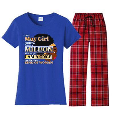 May Taurus Birthday Once In Lifetime Kinda Funny Gift Women's Flannel Pajama Set