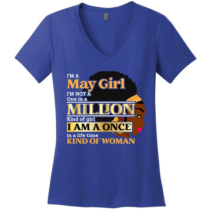 May Taurus Birthday Once In Lifetime Kinda Funny Gift Women's V-Neck T-Shirt