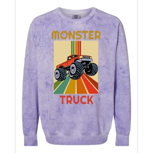 Monster Truck Big Style Truck Colorblast Crewneck Sweatshirt