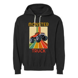 Monster Truck Big Style Truck Garment-Dyed Fleece Hoodie