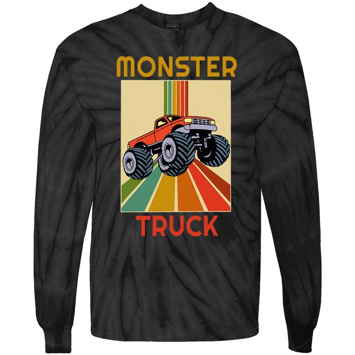 Monster Truck Big Style Truck Tie-Dye Long Sleeve Shirt