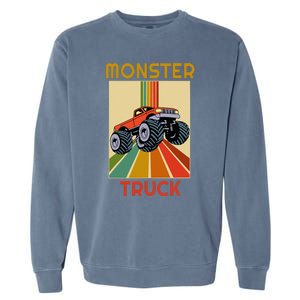 Monster Truck Big Style Truck Garment-Dyed Sweatshirt