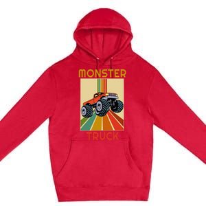 Monster Truck Big Style Truck Premium Pullover Hoodie