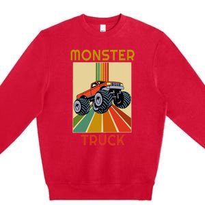 Monster Truck Big Style Truck Premium Crewneck Sweatshirt