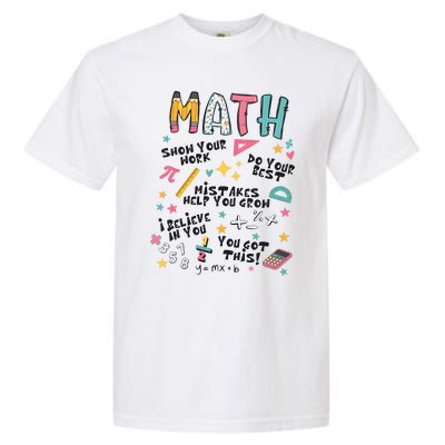 Math Teacher Back To School Garment-Dyed Heavyweight T-Shirt