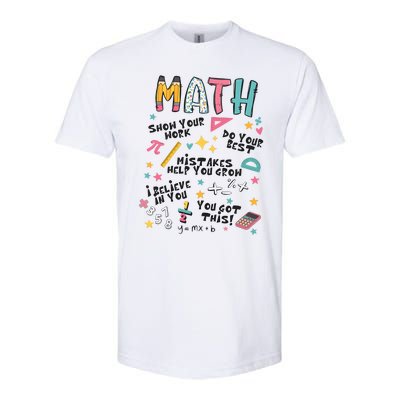 Math Teacher Back To School Softstyle® CVC T-Shirt