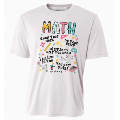 Math Teacher Back To School Cooling Performance Crew T-Shirt