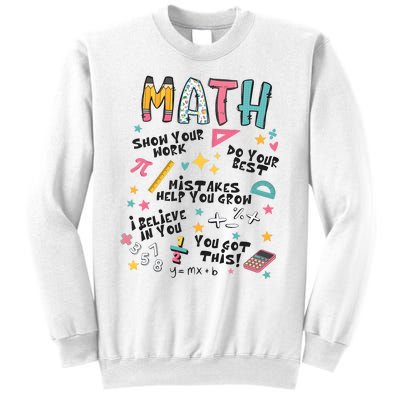 Math Teacher Back To School Sweatshirt