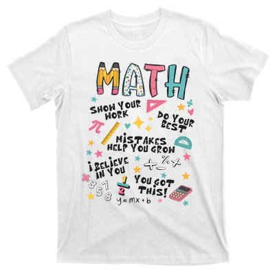 Math Teacher Back To School T-Shirt