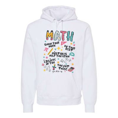 Math Teacher Back To School Premium Hoodie