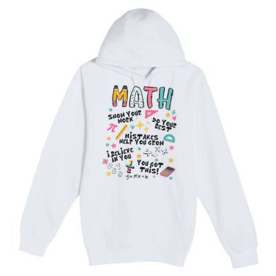 Math Teacher Back To School Premium Pullover Hoodie