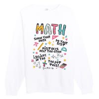 Math Teacher Back To School Premium Crewneck Sweatshirt