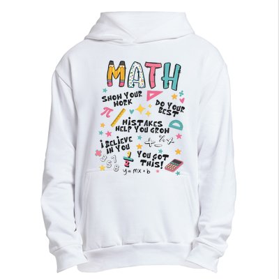 Math Teacher Back To School Urban Pullover Hoodie