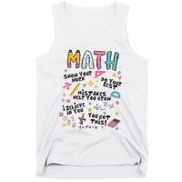 Math Teacher Back To School Tank Top