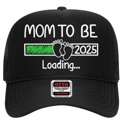 Mom To Be 2025 Mom Loading 2025 Mother Expect Baby 2025 High Crown Mesh Back Trucker Hat