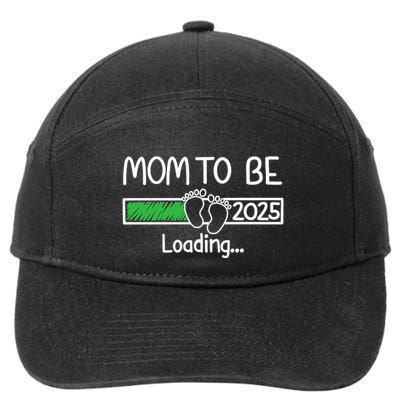 Mom To Be 2025 Mom Loading 2025 Mother Expect Baby 2025 7-Panel Snapback Hat