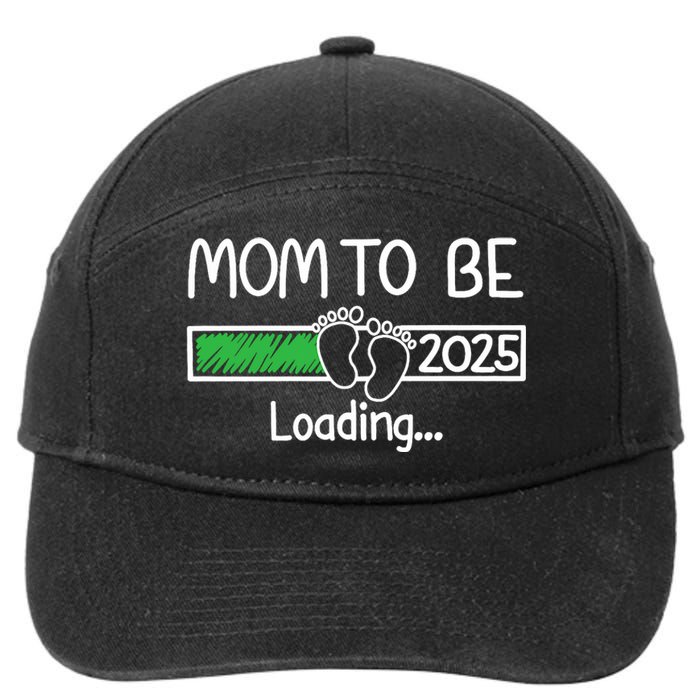 Mom To Be 2025 Mom Loading 2025 Mother Expect Baby 2025 7-Panel Snapback Hat