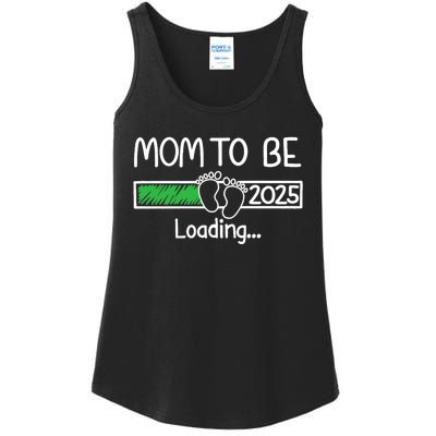 Mom To Be 2025 Mom Loading 2025 Mother Expect Baby 2025 Ladies Essential Tank