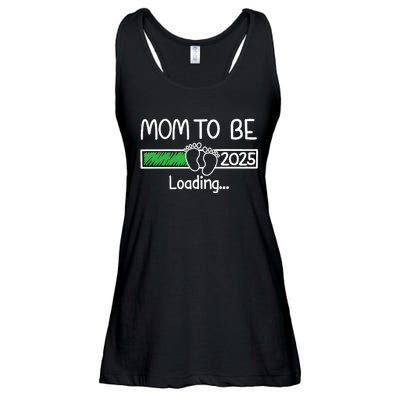 Mom To Be 2025 Mom Loading 2025 Mother Expect Baby 2025 Ladies Essential Flowy Tank