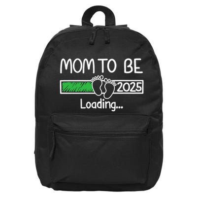 Mom To Be 2025 Mom Loading 2025 Mother Expect Baby 2025 16 in Basic Backpack
