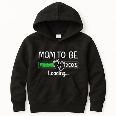Mom To Be 2025 Mom Loading 2025 Mother Expect Baby 2025 Kids Hoodie