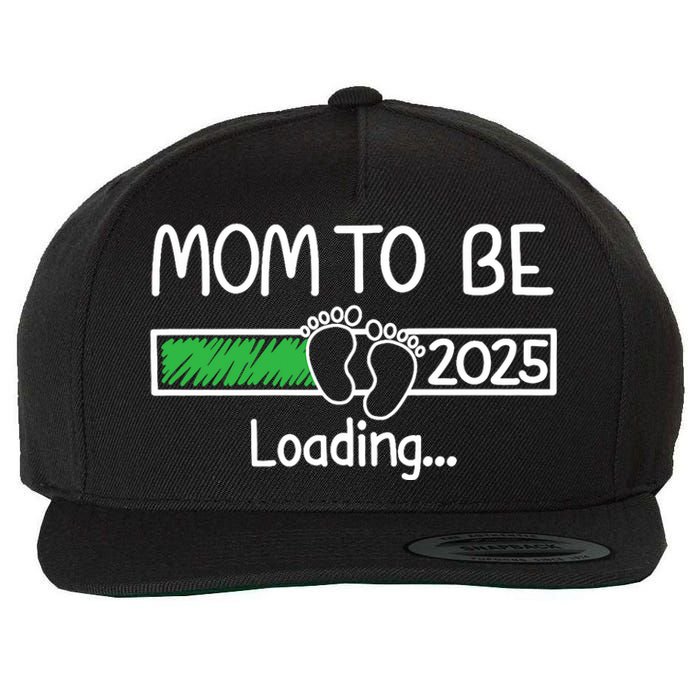 Mom To Be 2025 Mom Loading 2025 Mother Expect Baby 2025 Wool Snapback Cap