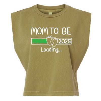 Mom To Be 2025 Mom Loading 2025 Mother Expect Baby 2025 Garment-Dyed Women's Muscle Tee