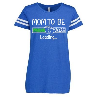 Mom To Be 2025 Mom Loading 2025 Mother Expect Baby 2025 Enza Ladies Jersey Football T-Shirt