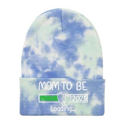 Mom To Be 2025 Mom Loading 2025 Mother Expect Baby 2025 Tie Dye 12in Knit Beanie