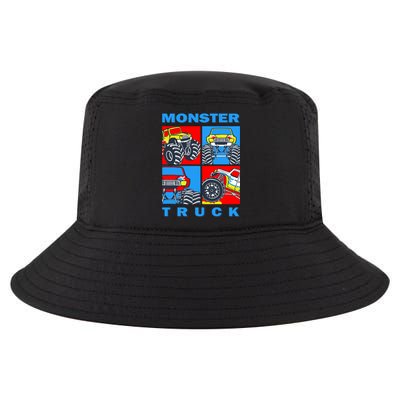 Monster Truck Block Cool Comfort Performance Bucket Hat