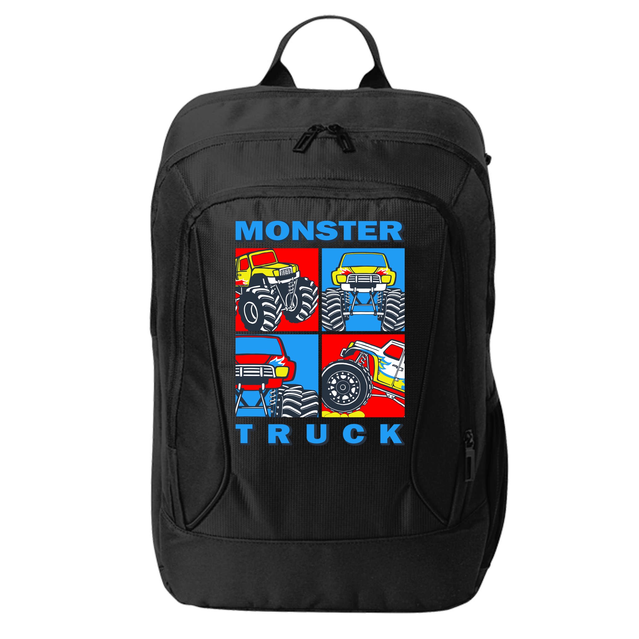 Monster Truck Block City Backpack