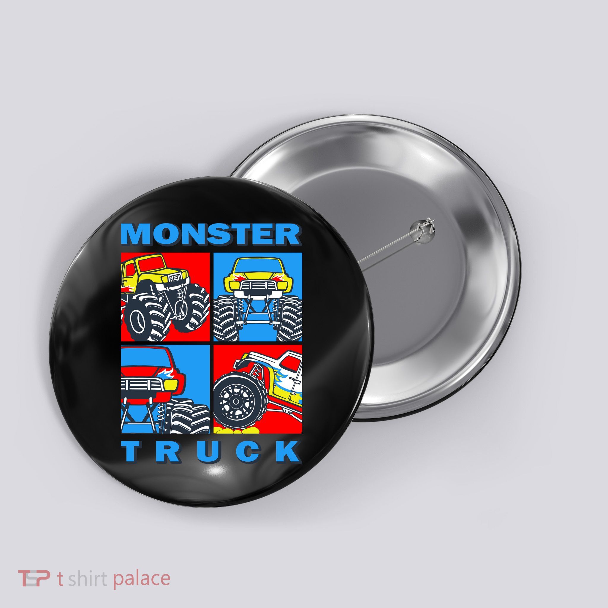 Monster Truck Block Button