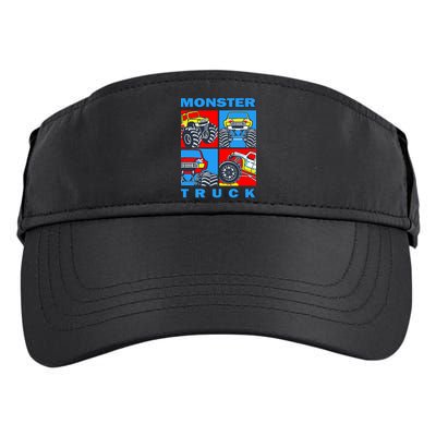 Monster Truck Block Adult Drive Performance Visor