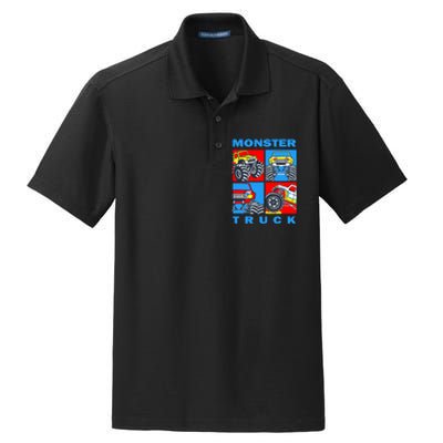 Monster Truck Block Dry Zone Grid Polo