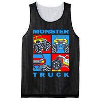 Monster Truck Block Mesh Reversible Basketball Jersey Tank