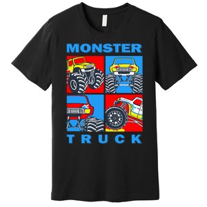 Monster Truck Block Premium T-Shirt