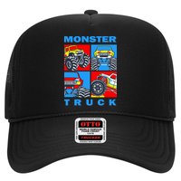 Monster Truck Block Trucker Hat