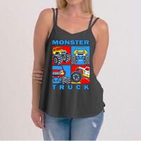 Monster Truck Block Women's Strappy Tank