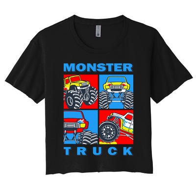Monster Truck Block Crop Top