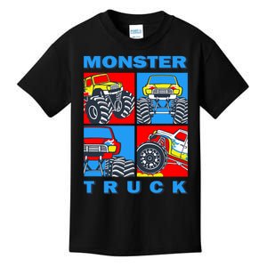 Monster Truck Block Kids T-Shirt