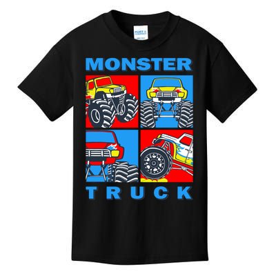 Monster Truck Block Kids T-Shirt