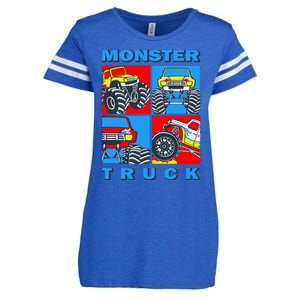 Monster Truck Block Enza Ladies Jersey Football T-Shirt