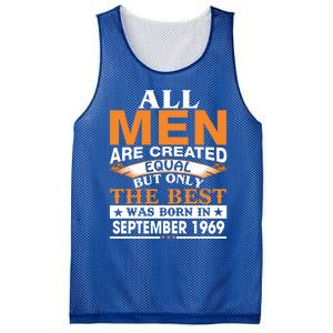 Men The Best Was Born In September 1969 Birthday Gift Meaningful Gift Mesh Reversible Basketball Jersey Tank