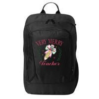 Merry Teacher Bright Students Christmas Joy City Backpack