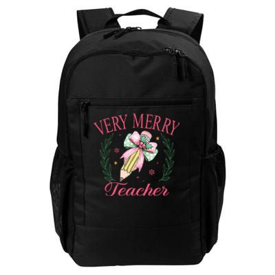 Merry Teacher Bright Students Christmas Joy Daily Commute Backpack